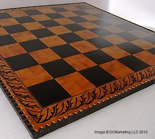 Leatherette Chess Board - 59 cm